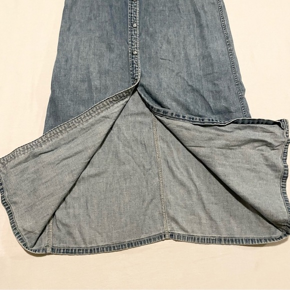 Vintage Gap Denim Sleeveless Maxi Dress - Picture 9 of 16